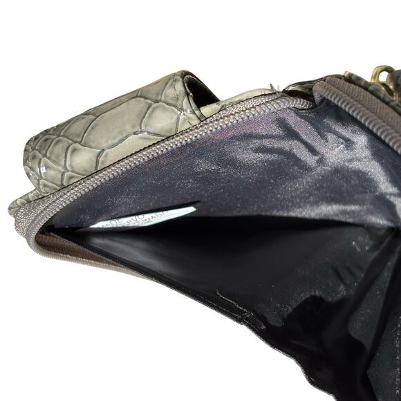 Y2K Gray Faux Snakeskin Wallet - Picture 7 of 9